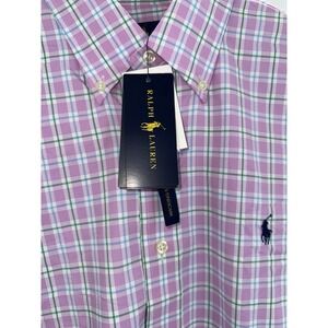 Polo Ralph Lauren New Performance‎ Long Sleeve Button Down Multi Plaid Nylon